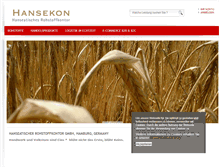 Tablet Screenshot of hansekon.com